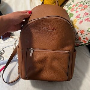 Kate Spade Tan Leather Backpack